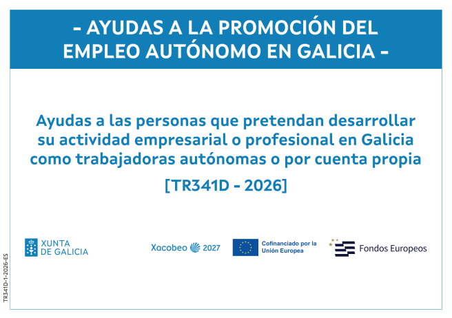 Ayudas a la promoción del empleo autónomo en Galicia — TR341D 2026
